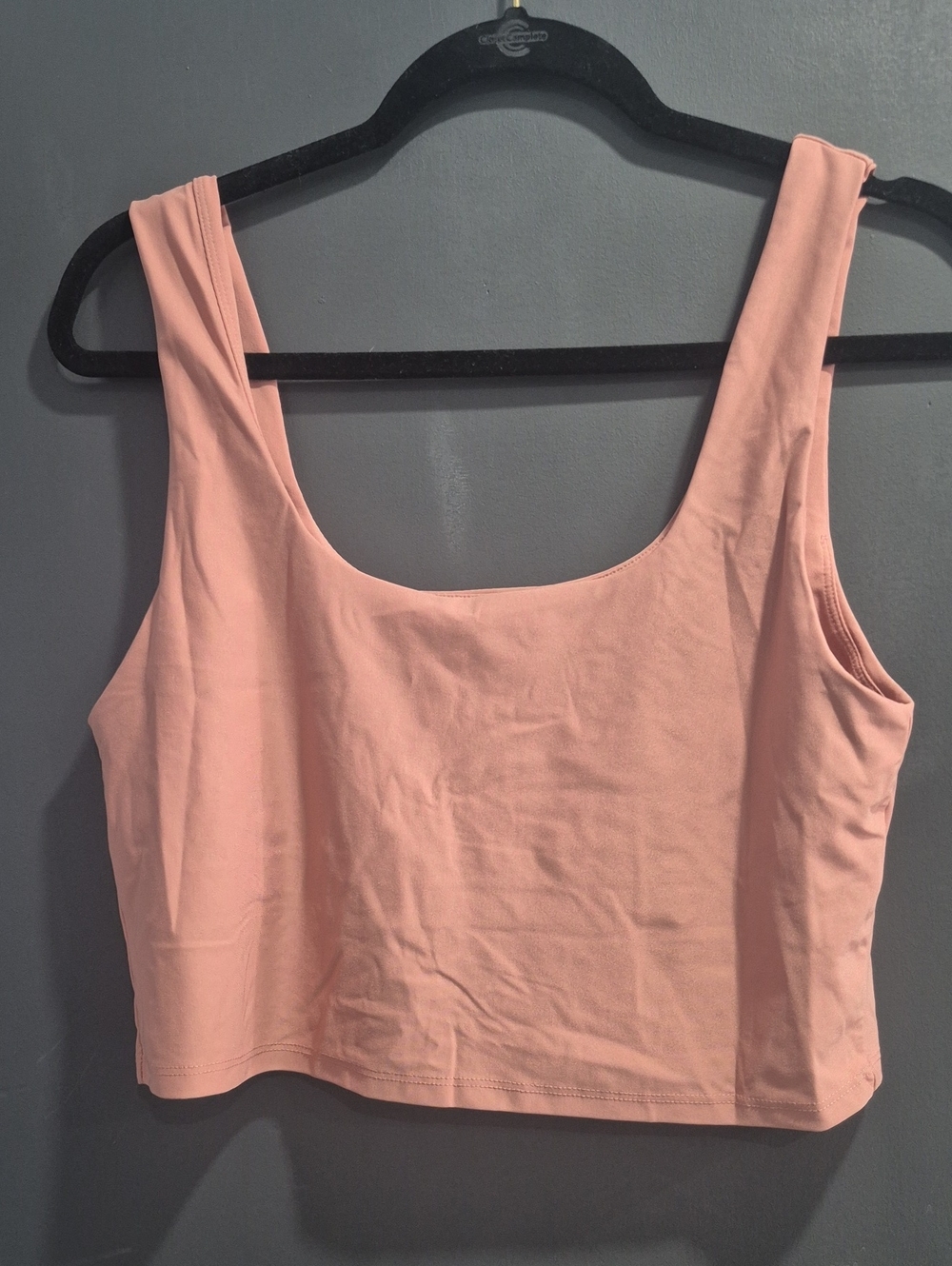 Fabletics Sleeveless Scoop Neck Crop Tank Top - Peach Pink
